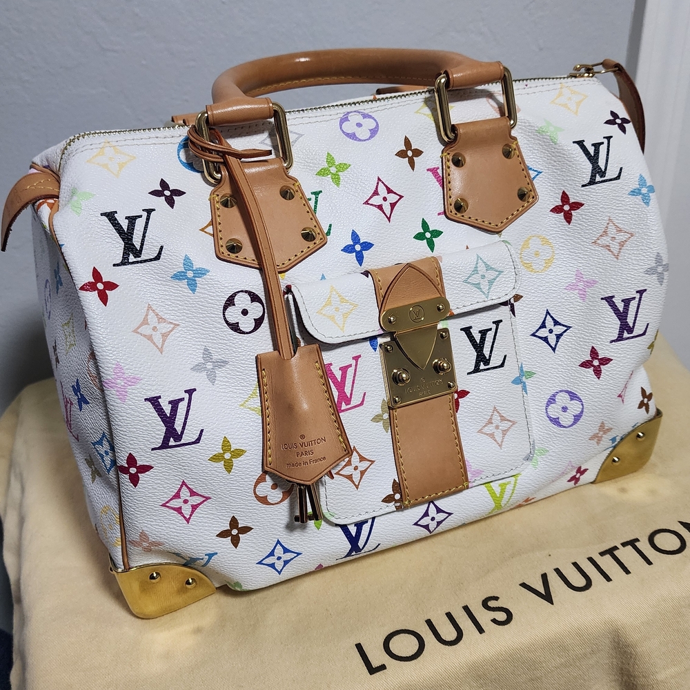 Louis Vuitton Multicolor Speedy 30 – White (Murakami Collection)